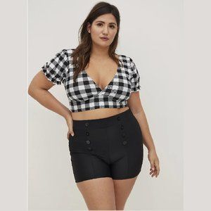 Torrid swimsuits 6 6X bikini top & high waist bottom plus size bathing suits